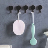Clearance! PALIFEUR 12 Pcs Wall Hooks for Hanging, Circle Heavy Duty Hook, Self Adhesive Waterproof Transparent Towel Hooks, Adhesive Hooks for Bathroom Kitchen Home Wall Black