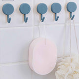 Clearance! PALIFEUR 12 Pcs Wall Hooks for Hanging, Circle Heavy Duty Hook, Self Adhesive Waterproof Transparent Towel Hooks, Adhesive Hooks for Bathroom Kitchen Home Wall White