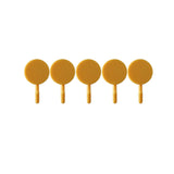 Clearance! PALIFEUR 12 Pcs Wall Hooks for Hanging, Circle Heavy Duty Hook, Self Adhesive Waterproof Transparent Towel Hooks, Adhesive Hooks for Bathroom Kitchen Home Wall Yellow