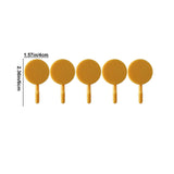Clearance! PALIFEUR 12 Pcs Wall Hooks for Hanging, Circle Heavy Duty Hook, Self Adhesive Waterproof Transparent Towel Hooks, Adhesive Hooks for Bathroom Kitchen Home Wall Yellow