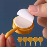 Clearance! PALIFEUR 12 Pcs Wall Hooks for Hanging, Circle Heavy Duty Hook, Self Adhesive Waterproof Transparent Towel Hooks, Adhesive Hooks for Bathroom Kitchen Home Wall Yellow