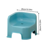 Wzzjkit Bathroom Small Stool Plastic Stool Children's Stool Home Stepping Non Slip Thickened Plastic Stool Baby Low Stool Bathing Stool Blue
