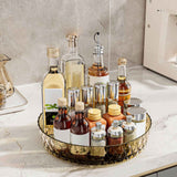 Xuniizn Multipurpose Lazy Susan Organizer - 360 Rotating Spice Rack Turntable for Kitchen Cabinet Storage & Table Top Display Coffee