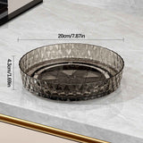 Xuniizn Multipurpose Lazy Susan Organizer - 360 Rotating Spice Rack Turntable for Kitchen Cabinet Storage & Table Top Display Gray