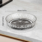 Xuniizn Multipurpose Lazy Susan Organizer - 360 Rotating Spice Rack Turntable for Kitchen Cabinet Storage & Table Top Display White