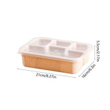 Xuniizn Bento Box Adult Lunch Box, Containers for Adults Men Women, Lunchable Food Container with Utensils, Sauce Jar, Muffin Liners, Microwave & Dishwasher Safe Beige