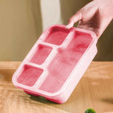 Xuniizn Bento Box Adult Lunch Box, Containers for Adults Men Women, Lunchable Food Container with Utensils, Sauce Jar, Muffin Liners, Microwave & Dishwasher Safe Pink#7