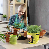Suncoda Summer Savings 34x35cm Potato Grow Bag with Side Window & Handles 12" x 14" Black#2