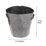 Suncoda Summer Savings 34x35cm Potato Grow Bag with Side Window & Handles 14" x 18" Gray#3