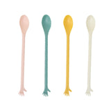 Made of Plastic, 4 Spoons Once for All Sale! Long Handle Spoons Latte Machiatto Tall Iced Tea Ice Sundae Coffee Tea or Hot Stirring Long Drink Spoons Camouflage