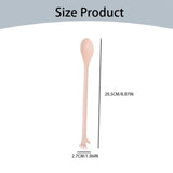 Made of Plastic, 4 Spoons Once for All Sale! Long Handle Spoons Latte Machiatto Tall Iced Tea Ice Sundae Coffee Tea or Hot Stirring Long Drink Spoons Camouflage
