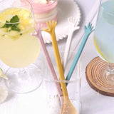Made of Plastic, 4 Spoons Once for All Sale! Long Handle Spoons Latte Machiatto Tall Iced Tea Ice Sundae Coffee Tea or Hot Stirring Long Drink Spoons Camouflage