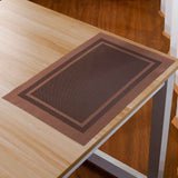 JWDX Placemat Clearance! Elegant Placemats Placemats Stain Pvc Table Mats Woven Vinyl Placemats Placemats for Dining Table, Include 1X Dining Tableware Bowls and Plates Coasters EA