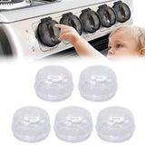 JWDX Closure Bags and Lids and Boxes Clearance, 5 Pack Stove Knob Covers for Child 2025 Knob Covers Child Stove Knob Covers with Adhesive Oven Knob Covers for Kids and From Turning on Stove Clear