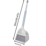 JWDX Cleaning Brush Clearance, Small and Dustpan Set Broomstick and Dust Pan Combo for Home Kitchen Room Kids Housework Cleaning Craft (White) As shown