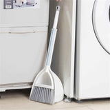 JWDX Cleaning Brush Clearance, Small and Dustpan Set Broomstick and Dust Pan Combo for Home Kitchen Room Kids Housework Cleaning Craft (White) As shown