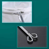 JWDX Strainers Clearance, 1Reusable Coffee Powder Tea Mesh Filter Bag with Stainless Handle Cotton Cloth Strainer As shown