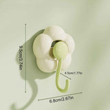 Clearance! JWDX Hooks, Traceless Hook, Sunflower Shaped Suction Cup Hooks for Hanging Without Drilling Leaving No Marks. Strong Vacuum Suction Hooks for Kitchen Living Room and Bathroom. Z4-Green