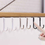 Jwdx 1 Hook Punch Over The Door Door Hanger Punching No Stainless Clothes Rack For Home One Size Silver