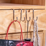 Jwdx 1 Hook Punch Over The Door Door Hanger Punching No Stainless Clothes Rack For Home One Size Silver
