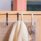Jwdx 1 Hook Punch Over The Door Door Hanger Punching No Stainless Clothes Rack For Home One Size Silver