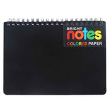 JWDX Hot Clearance! Notebooks Wirebound College Ruled Note Books Colored Lined Paper Perforated Notepad Memo Books Poly Cover Journaling Notebook 100 Sheets, 1 Notebook Notebook 100 Sheets Black