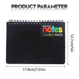 JWDX Hot Clearance! Notebooks Wirebound College Ruled Note Books Colored Lined Paper Perforated Notepad Memo Books Poly Cover Journaling Notebook 100 Sheets, 1 Notebook Notebook 100 Sheets Black