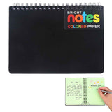 JWDX Hot Clearance! Notebooks Wirebound College Ruled Note Books Colored Lined Paper Perforated Notepad Memo Books Poly Cover Journaling Notebook 100 Sheets, 1 Notebook Notebook 100 Sheets Black