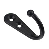 JWDX Black Wall Hooks, Hooks Clearance, 6Pcs Black Wall Hooks With Screwsand Anchor for Key, Towel, Hat (U Shape) A