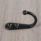 JWDX Black Wall Hooks, Hooks Clearance, 6Pcs Black Wall Hooks With Screwsand Anchor for Key, Towel, Hat (U Shape) A