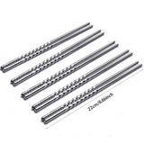 JWDX Tableware Clearance! Chopsticks 5 Pair Metal Reusable Korean Chinese Stainless Steel Sticks, Stainless Steel Bowl Promotion Include 5X Chopsticks (Pair) Grey