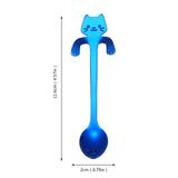 JWDX Tableware Clearance! Cat Spoon Short Handle Spoons Flatware Coffee Drinking Tools Kitchen Gadge, Stainless Steel Bowl Promotion Include 1X Spoon B