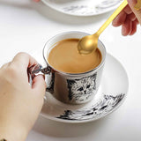 JWDX Tableware Clearance! Cat Spoon Short Handle Spoons Flatware Coffee Drinking Tools Kitchen Gadge, Stainless Steel Bowl Promotion Include 1X Spoon B