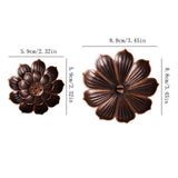JWDX Rack Clearance! Ash Incense with Burner Brass Flower Burner Yoga Catcher Rack Stick Incense Tea Other, Storage Rack Promotion Include 1*Sandalwood Tray Brown