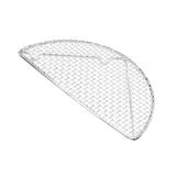 JWDX Barbecue Grill Clearance! Outdoor Home Cooking Stainless Steel Barbecue Rectangular Semicircular Multi Shape Multi Size Storage Barbecue Net, Tempura Fried Food Net Rack Japanese Cuisine S6-B