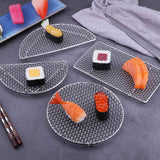 JWDX Barbecue Grill Clearance! Outdoor Home Cooking Stainless Steel Barbecue Rectangular Semicircular Multi Shape Multi Size Storage Barbecue Net, Tempura Fried Food Net Rack Japanese Cuisine S6-B