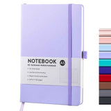 JWDX Notebook Clearance! Simple A5 Notebook Elastic Band Student Diary 96 Sheets, Lined Classic Pocket Notebook Journal Leather Hard Premium Thick Paper with Inner Pocket 3.5 W4-Purple