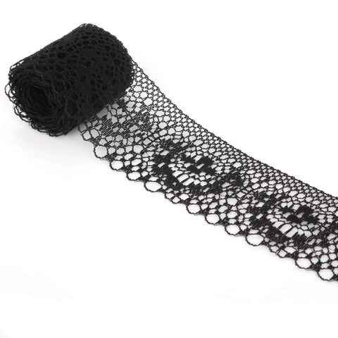 Decorative Table Banner Clearance! Ttybhh Non-Elastic Lace Black Width 4010 Yards/Pack, 10Yards Fabric Ribbon Embroidered Mesh Net Lace for Needlework Sewing Wedding Applique Dresses Bows Decor Black