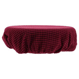 Ortofally Bar Stool Covers Stretchy Round Chair Covers Slipcover Washable Stool Cushion Elastic Bar Chair Covers Grey 27.5X17.5X6CM Dark Red