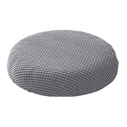 Ortofally Bar Stool Covers Stretchy Round Chair Covers Slipcover Washable Stool Cushion Elastic Bar Chair Covers 2.50X1.50X1.00CM Grey