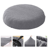 Ortofally Bar Stool Covers Stretchy Round Chair Covers Slipcover Washable Stool Cushion Elastic Bar Chair Covers 2.50X1.50X1.00CM Grey