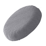 Ortofally Bar Stool Covers Stretchy Round Chair Covers Slipcover Washable Stool Cushion Elastic Bar Chair Covers 2.50X1.50X1.00CM Grey
