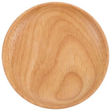 SWETRACE Flat Wooden Dinner Plate Beige For Wedding 1Pcs 4.9In 12.50X12.50X2.00CM Beige
