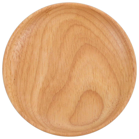 SWETRACE Flat Wooden Dinner Plate Beige For Wedding 1Pcs 4.9In 12.50X12.50X2.00CM Beige