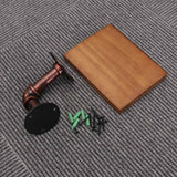 SWETRACE Hanging Shelf Wooden Material For Study 1Pcs 7.9X5.9X0.8In 20.00X15.00X2.00CM Brown