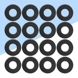 SWETRACE Foosball Tables Equipment 16Pcs 0.66In Black PVC Foosball Table Parts