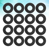 SWETRACE Foosball Tables Equipment 16Pcs 0.66In Black PVC Foosball Table Parts