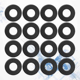 SWETRACE Foosball Tables Equipment 16Pcs 0.66In Black PVC Foosball Table Parts