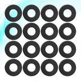 SWETRACE Foosball Tables Equipment 16Pcs 0.66In Black PVC Foosball Table Parts