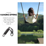 SWETRACE Porch Swing Springs Heavy Duty Black 1 Set 5.9x1.2in